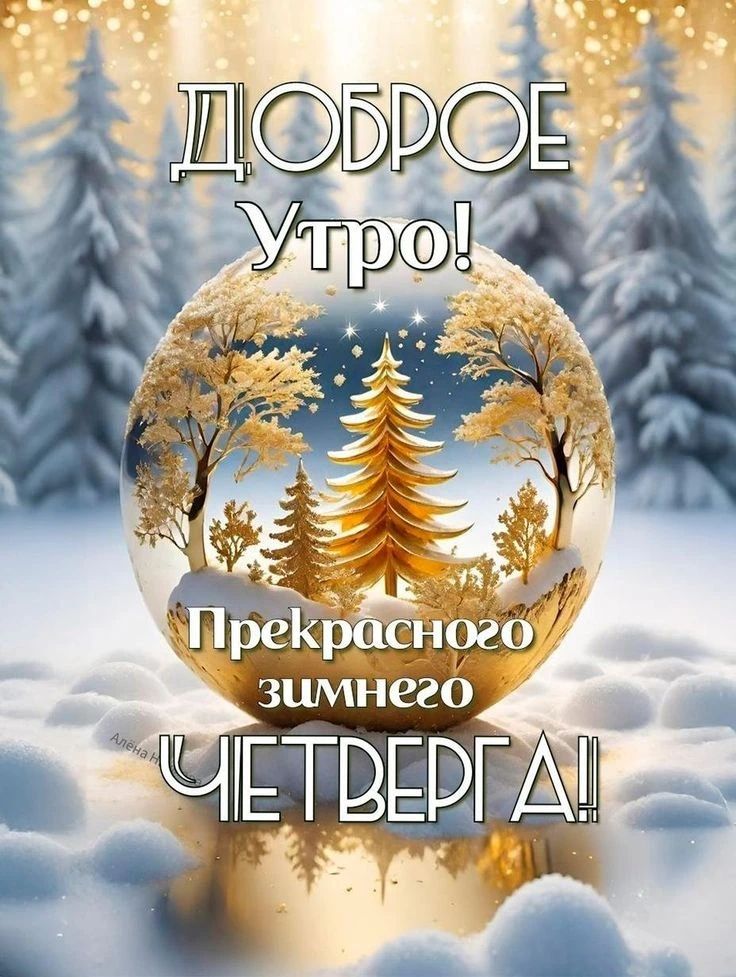 Доброе утро! Прекрасного зимнего четверга!