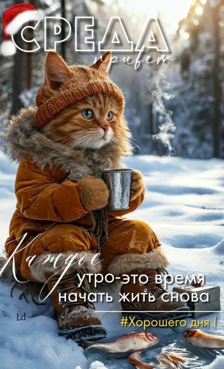 СРЕДА привет. Утро — это время начать жить снова. #Хорошего дня!