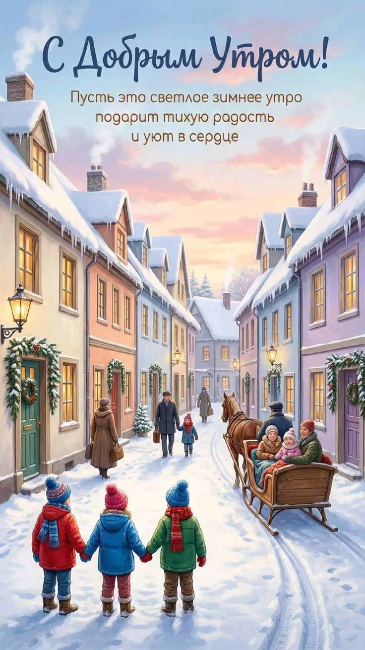 С Добрым Утром! Пусть это светлое зимнее утро подарит тихую радость и уют в сердце