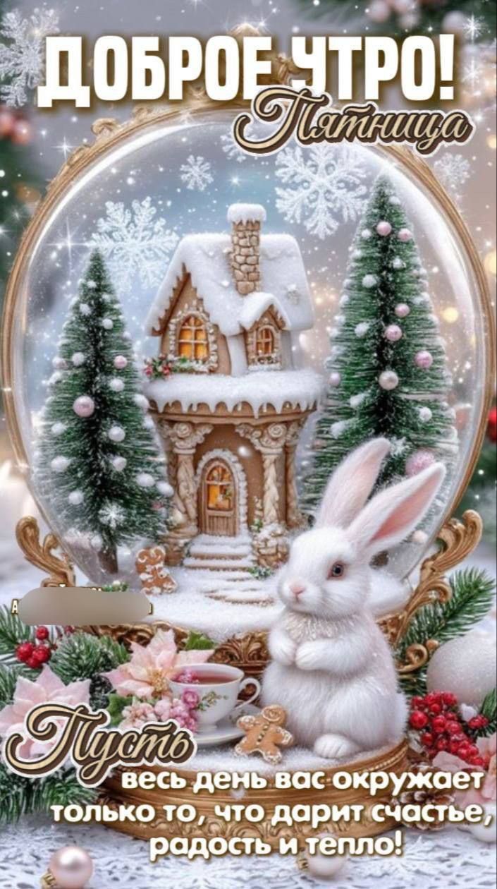 Доброе утро! Пятница. Пусть весь день вас окружает только то, что дарит счастье, радость и тепло!