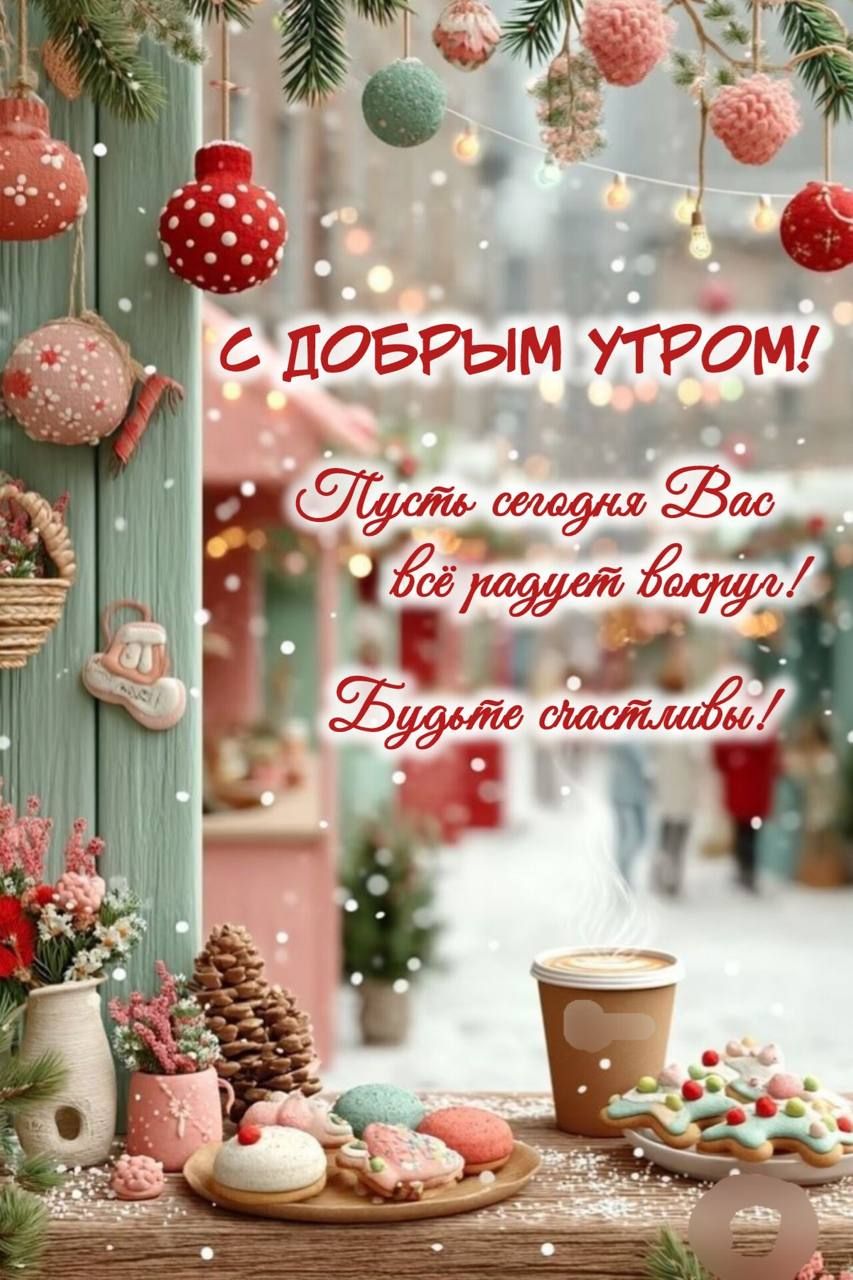 С ДОБРЫМ УТРОМ!\nПусть сегодня Вас всё радует вокруг!\nБудьте счастливы!
