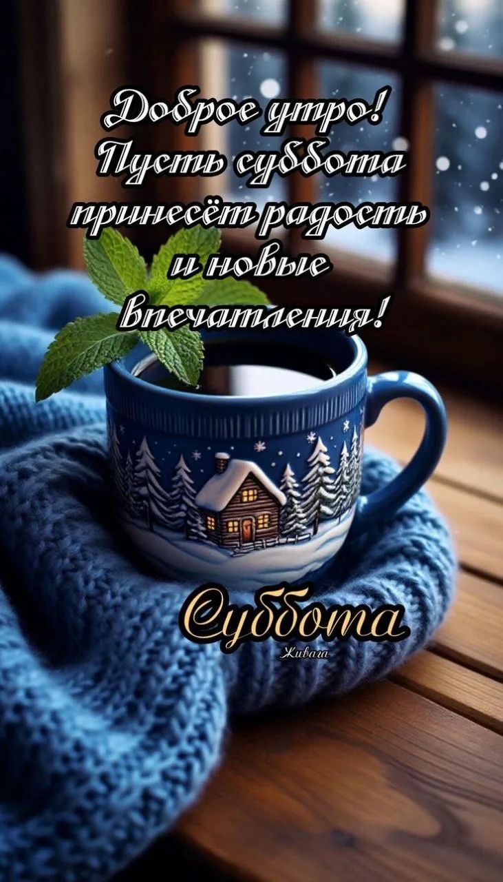 Доброе утро! Пусть суббота принесёт радость и новые впечатления! Суббота
