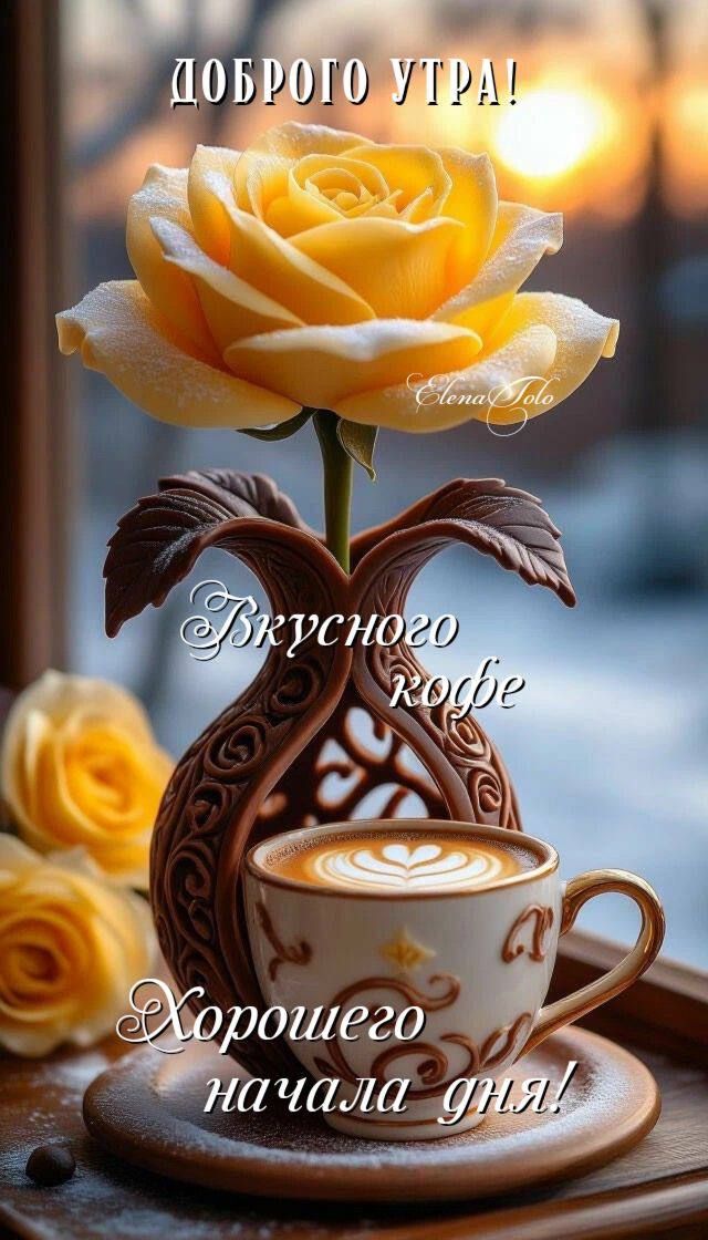 ДОБРОГО УТРА! Вкусного кофе Хорошего начала дня!