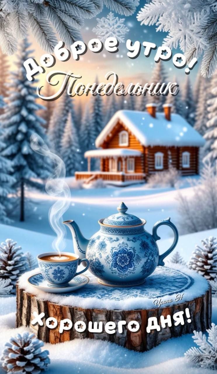 Доброе утро! Понедельник. Хорошего дня!