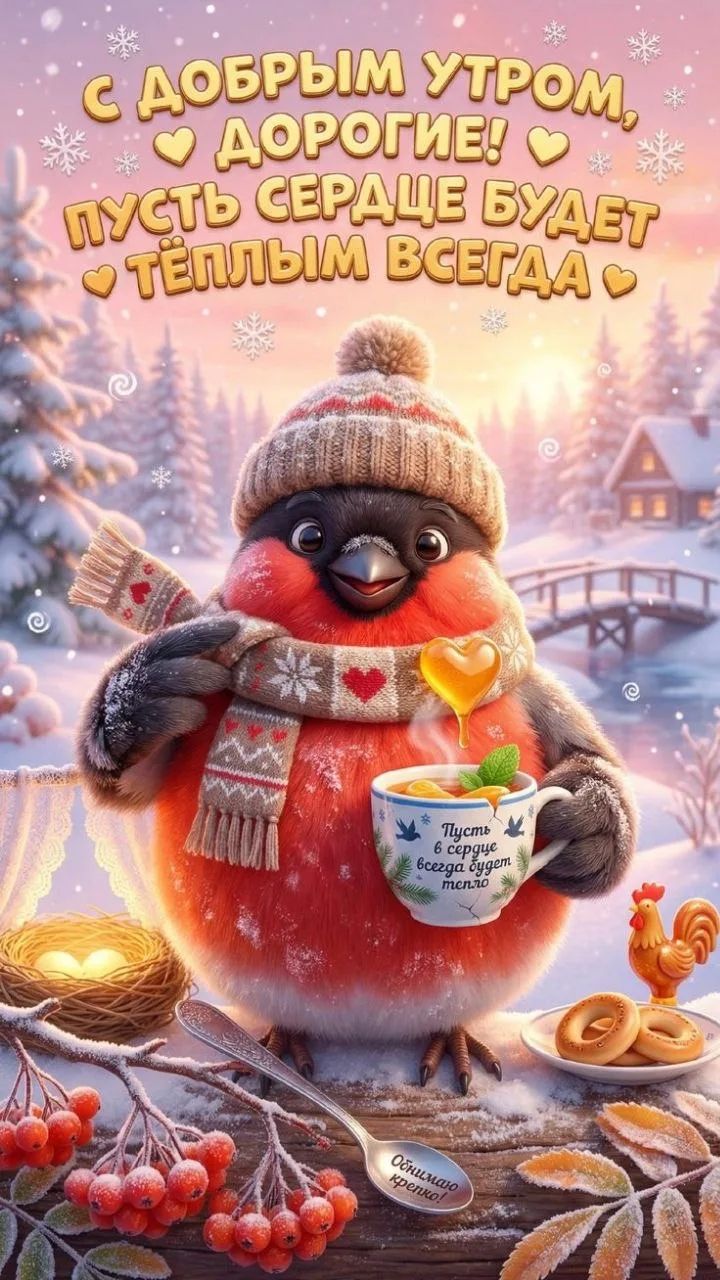 С ДОБРЫМ УТРОМ, ДОРОГИЕ! ПУСТЬ СЕРДЦЕ БУДЕТ ТЕПЛЫМ ВСЕГДА