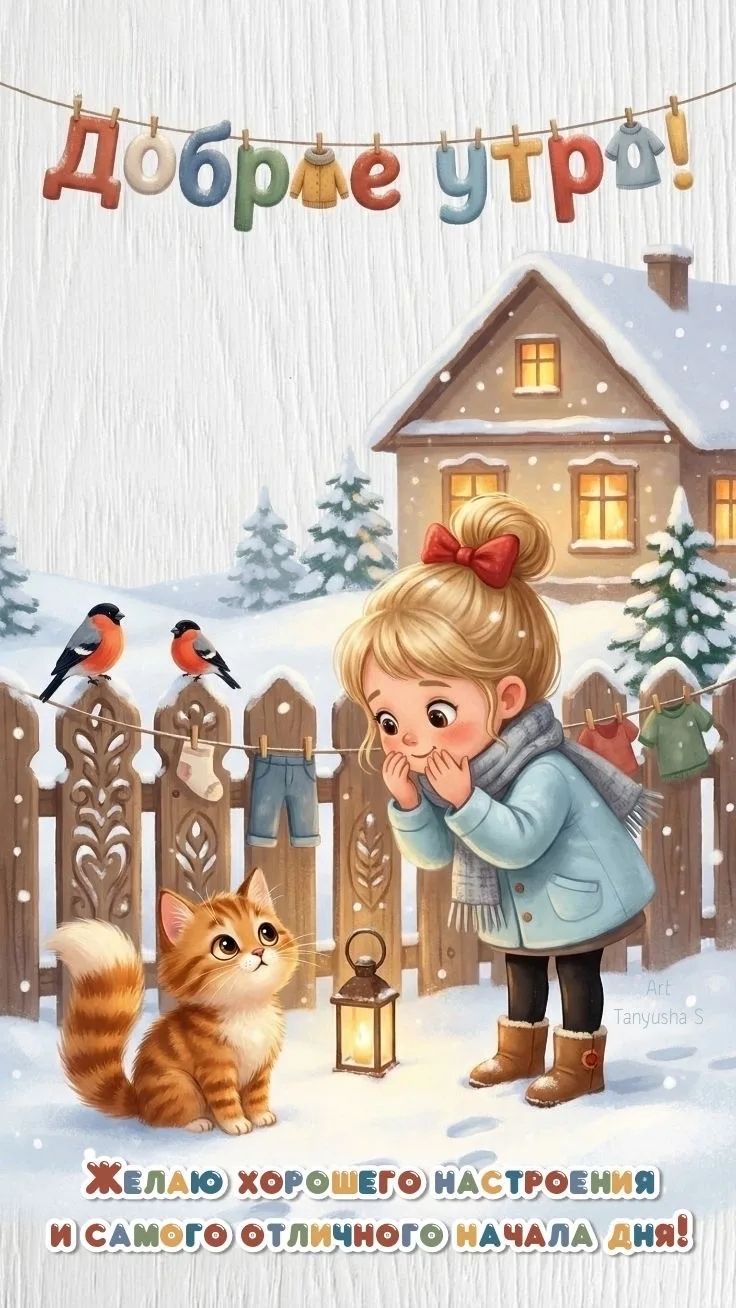 Добрые утро! Желаю хорошего настроения и самого отличного начала дня!