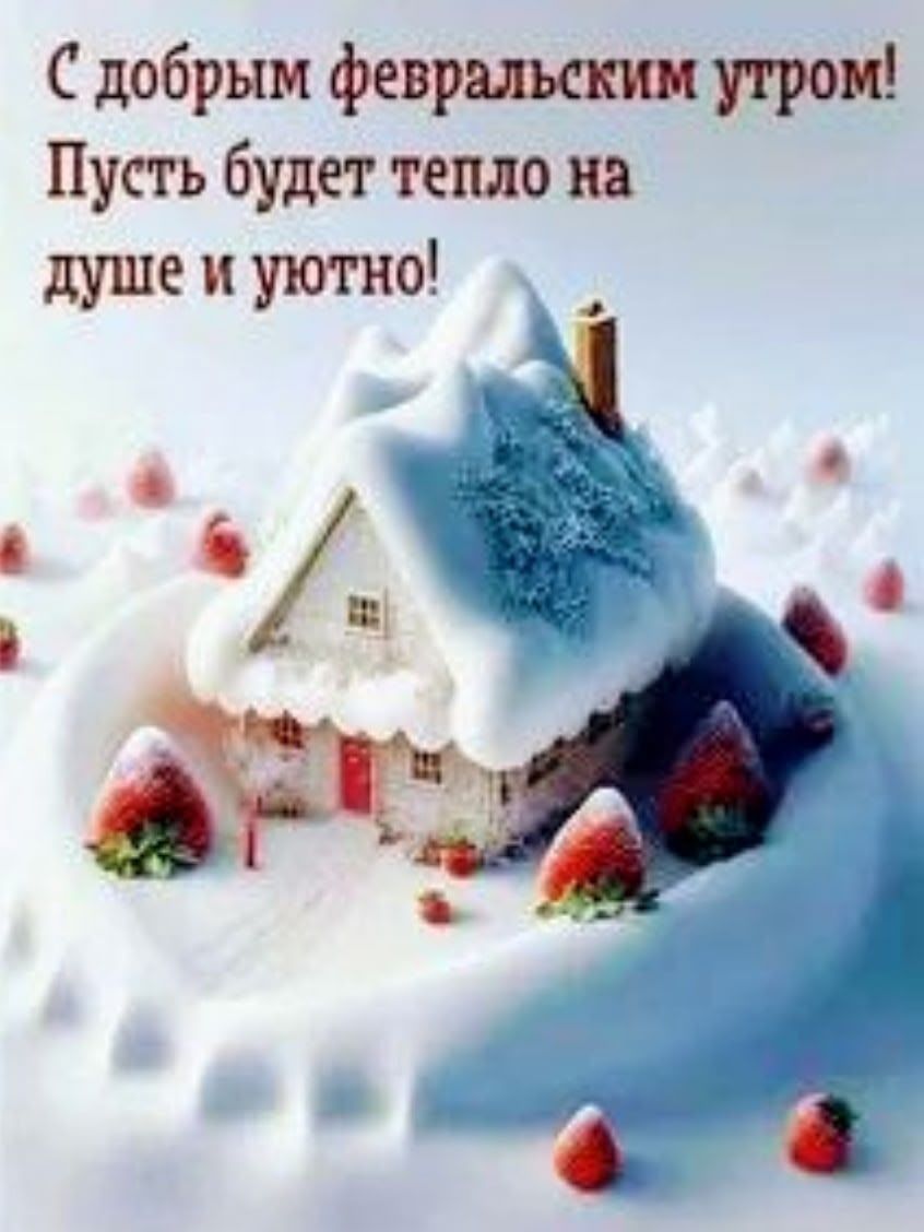 С добрым февральским утром! Пусть будет тепло на душе и уютно!