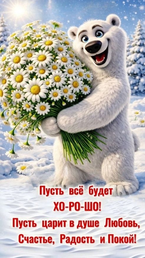 Пусть всё будет ХО-РО-ШО! Пусть царит в душе Любовь, Счастье, Радость и Покой!