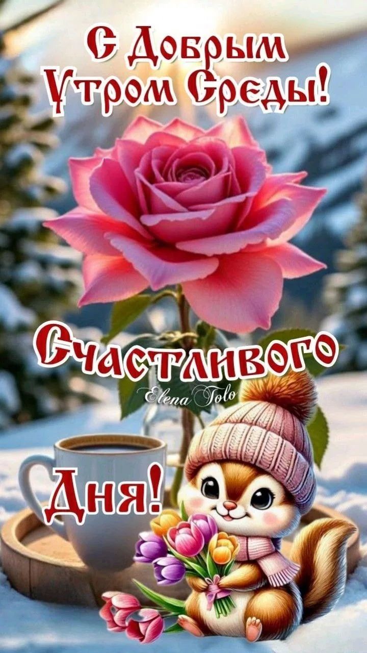 С Добрым Утром Среды! Счастливого Дня!