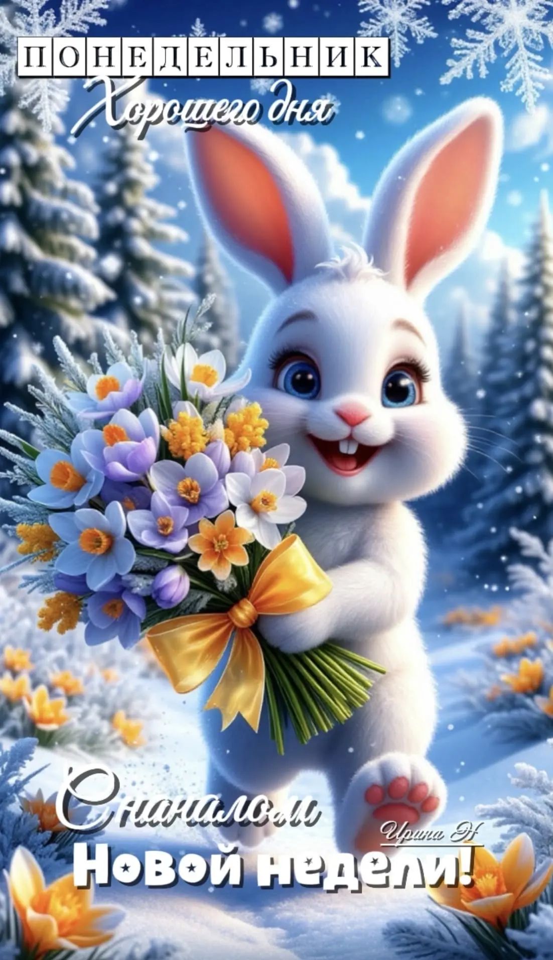 ПОНЕДЕЛЬНИК Хорошего дня
Счастливой Новой недели!