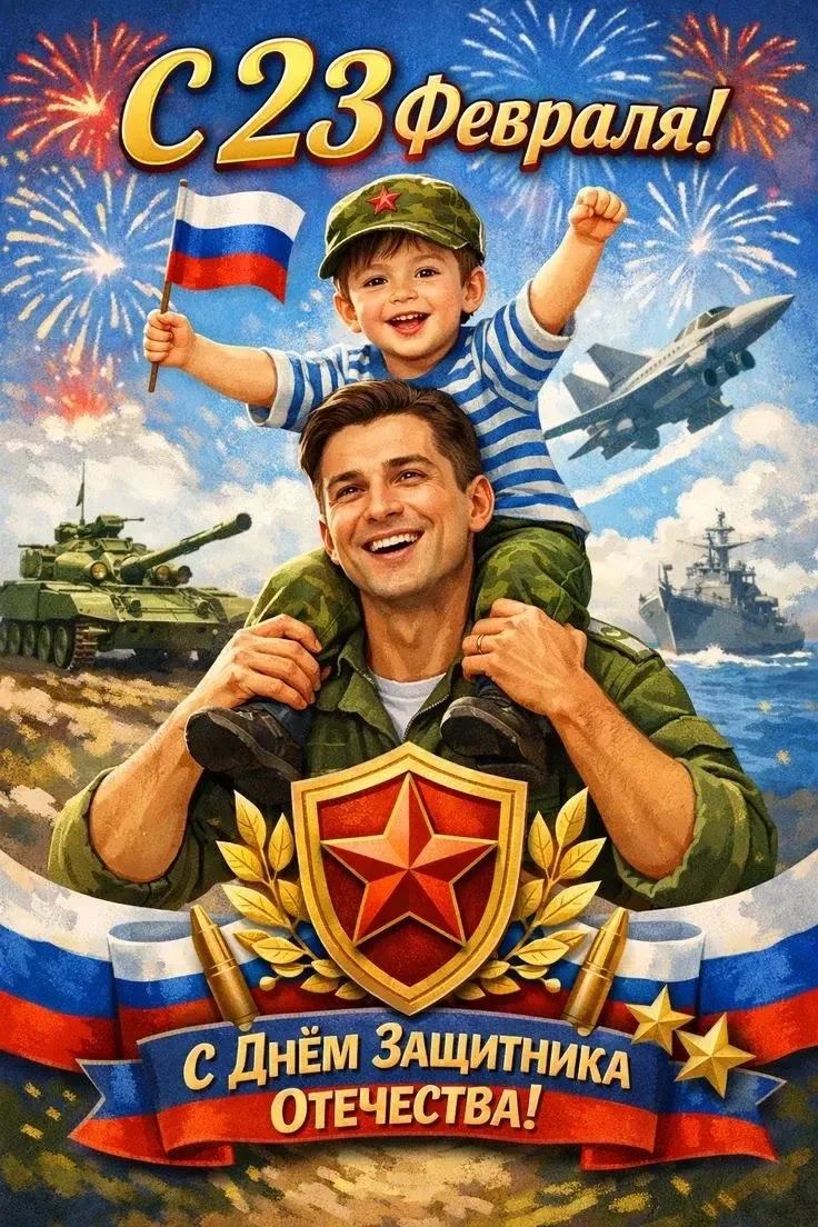 С 23 февраля! С Днём Защитника Отечества!
