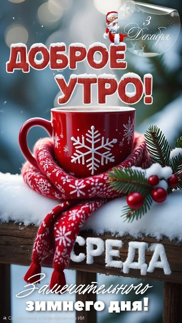 Доброе утро! Среда. Замечательного зимнего дня! 3 декабря