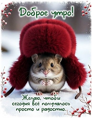 Доброе утро! Желаю, чтобы сегодня всё получалось просто и радостно.
