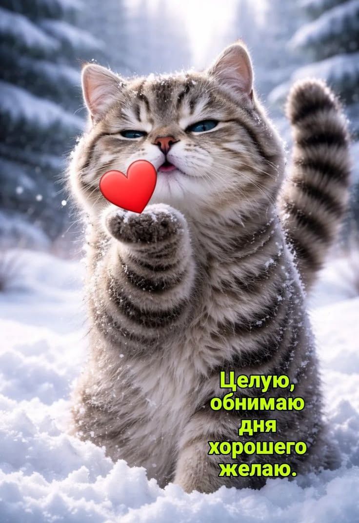 Целую, обнимаю дня хорошего желаю.