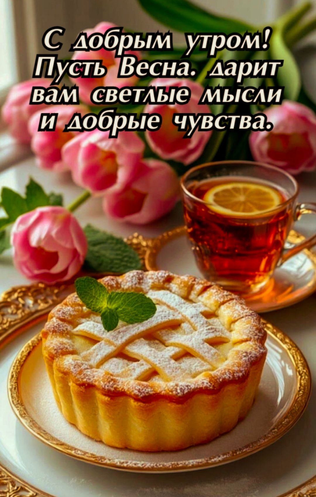 С добрым утром! Пусть Весна дарит вам светлые мысли и добрые чувства.