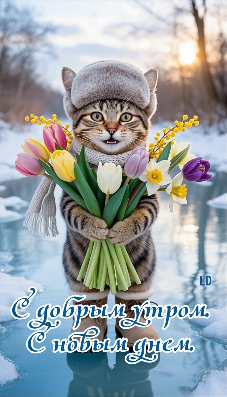 С добрым утром. С новым днем.