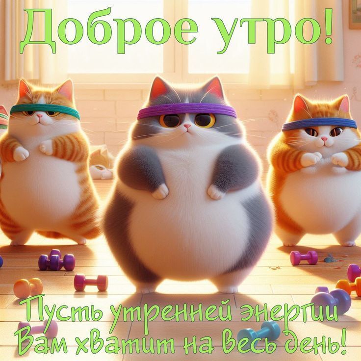 Доброе утро! Пусть утренней энергии вам хватит на весь день!