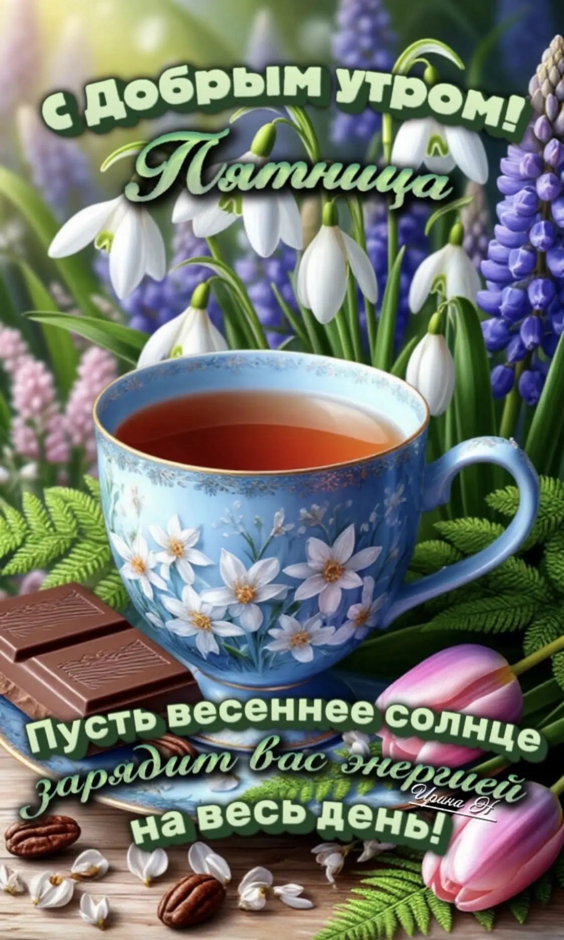 С добрым утром! Пятница. Пусть весеннее солнце зарядит вас энергией на весь день!