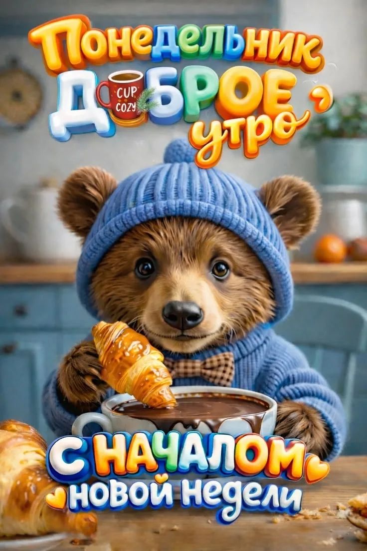 Понедельник Доброе утро CUP COZY С началом новой недели