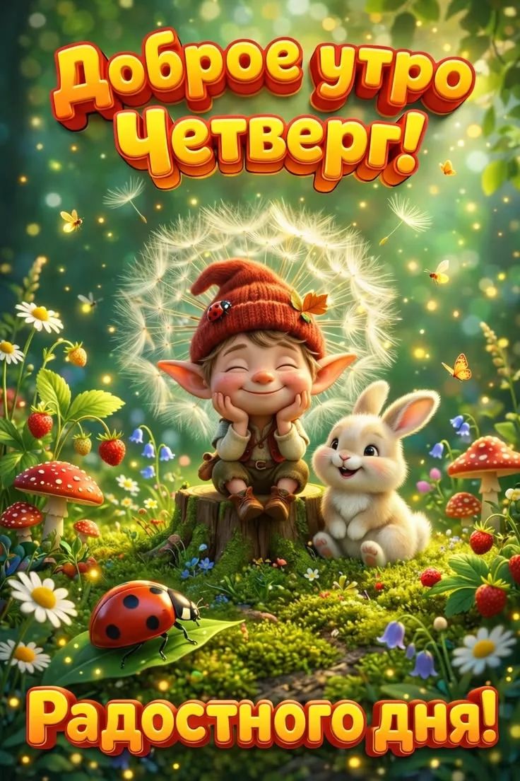 Доброе утро Четверг! Радостного дня!
