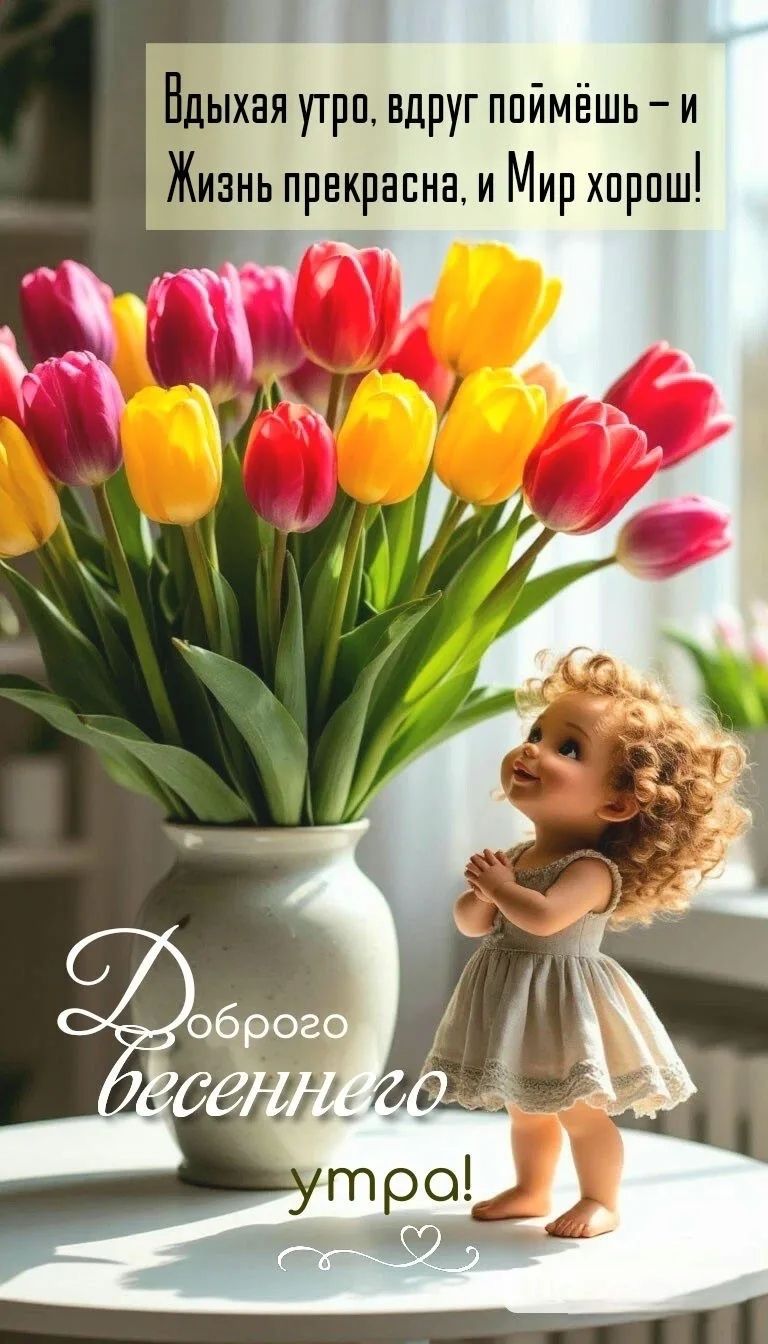 Вдыхая утро, вдруг поймёшь – и Жизнь прекрасна, и Мир хорош! Доброго весеннего утра!