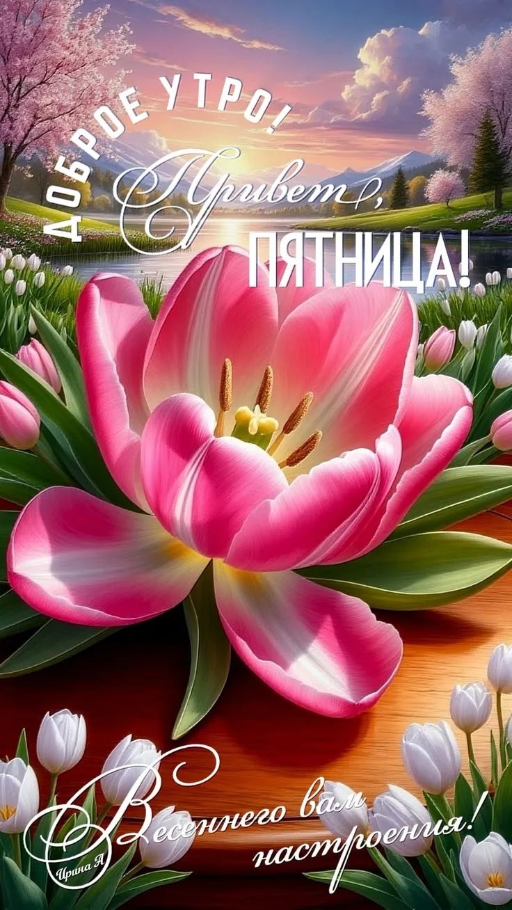 ДОБРОЕ УТРО! Привет, ПЯТНИЦА! Весеннего вам настроения! Ирина Я