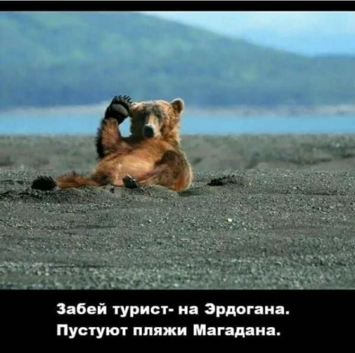 Забей турист на Эрдогана Пустуют пляжи Магадана