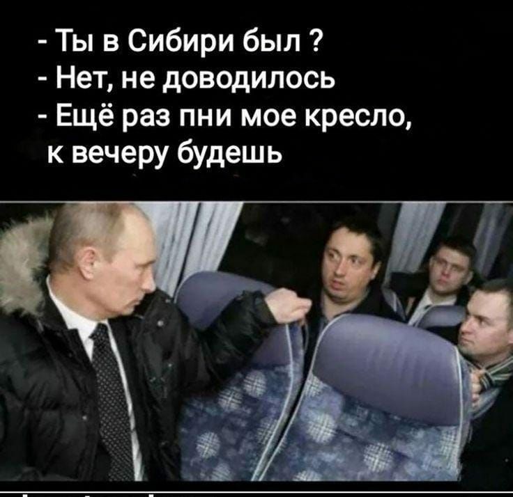 Ты в Сибири был Нет не доводилось Ещё раз пни мое кресло к вечеру будешь