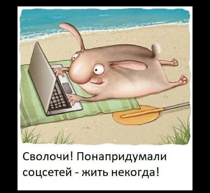 Сволочи Понапридумали соцсетей жить некогда