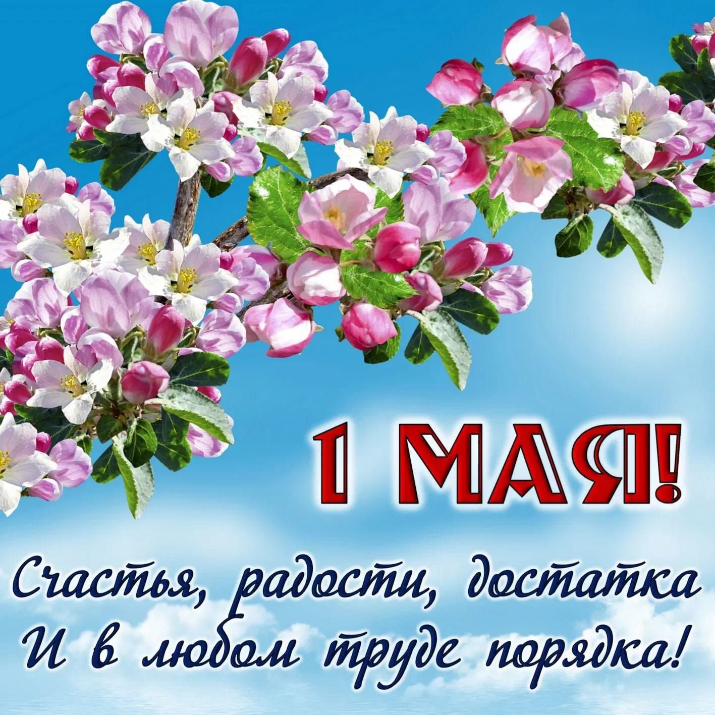 1 МАЯ! Счастья, радости, достатка И в любом труде порядка!