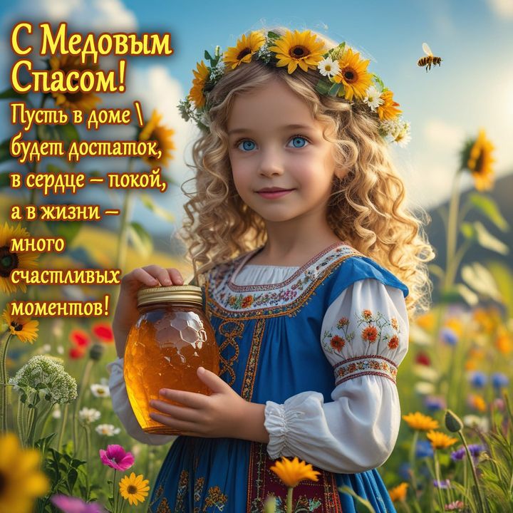 С Медовым Спасом! Пусть в доме будет достаток, в сердце – покой, а в жизни – много счастливых моментов!