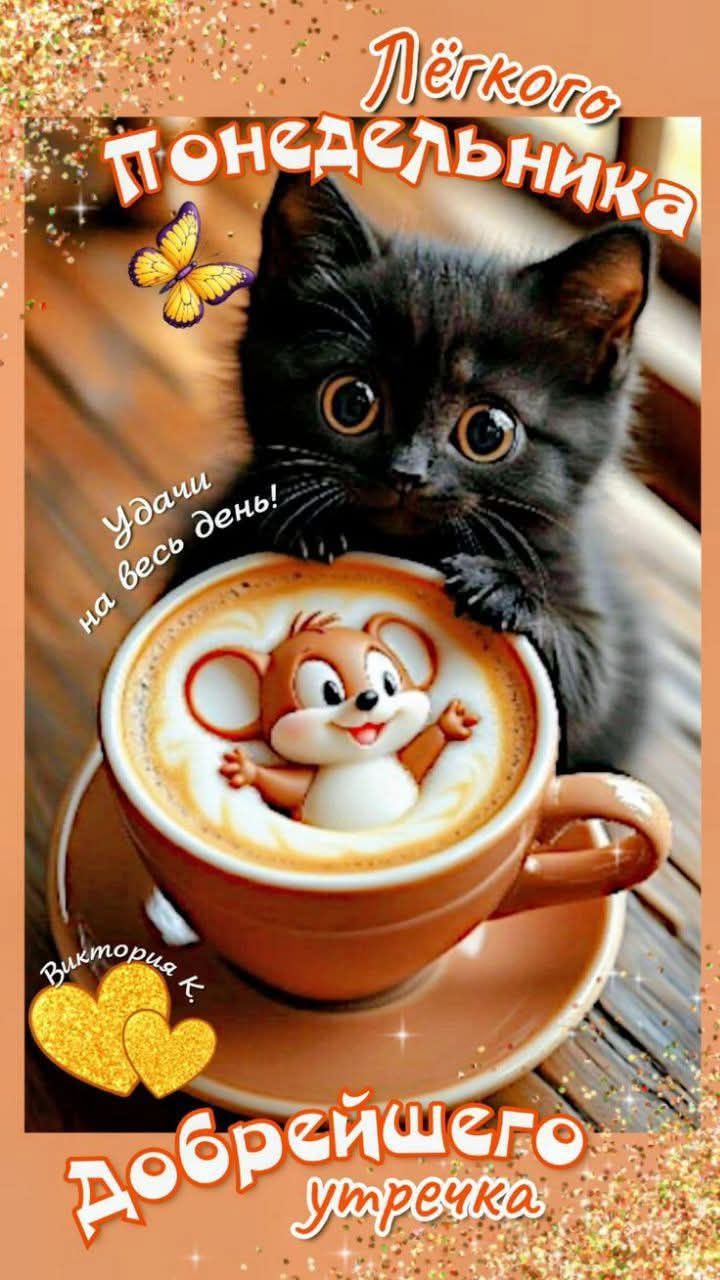 Лёгкого понедельника. Удачи на весь день! Добрейшего утречка
