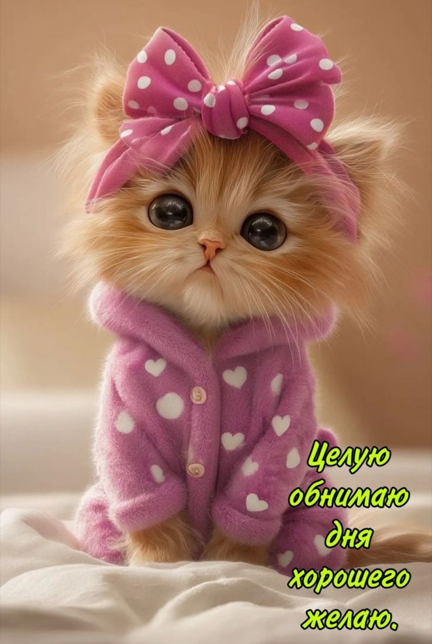 Целую обнимаю дня хорошего желаю.