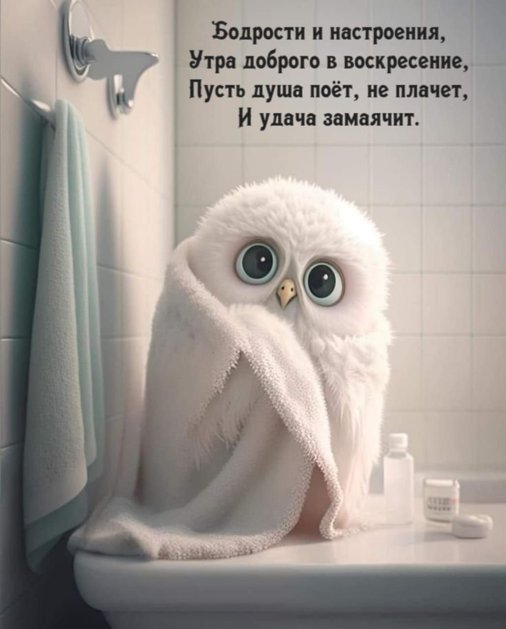 Бодрости и настроения, Утра добраго в воскресение, Пустъ душа поёт, не плачет, И удача замаячит.