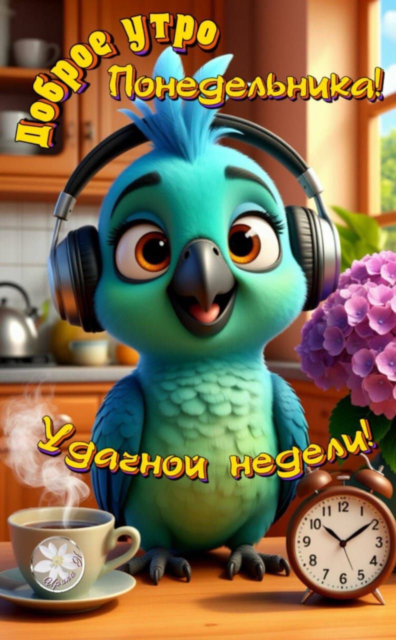 Доброе утро Понедельник! Удачи недели!