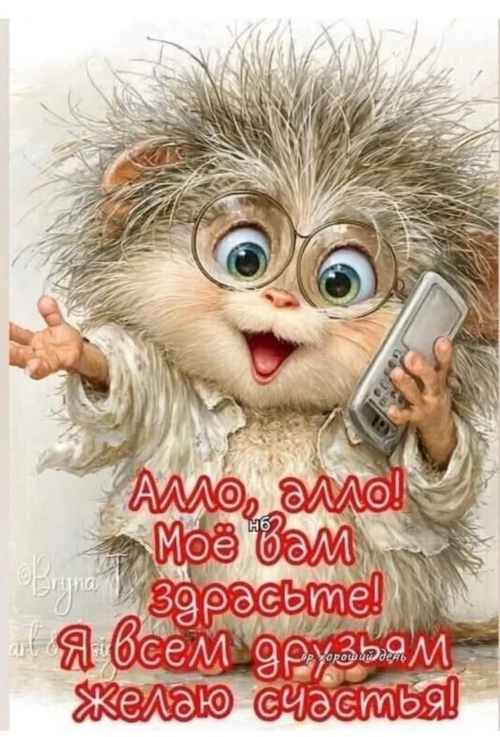 Алло, алло! Моё баб зарасте! Я всем друзьям желаю счастья!