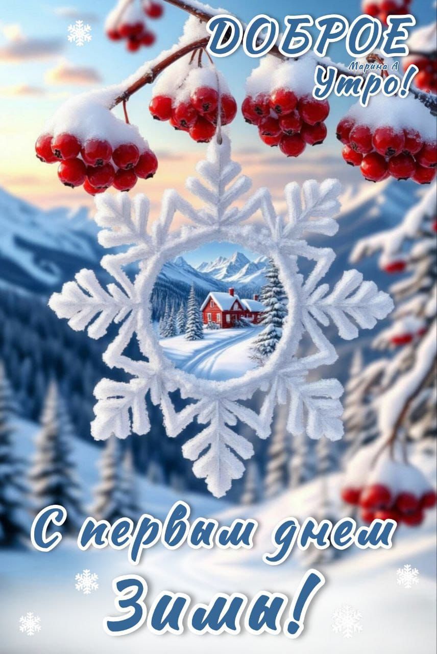 ДОБРОЕ УТРО! С первым днем ЗИМЫ!
