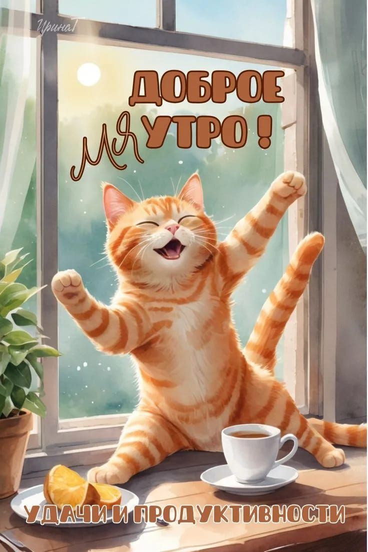 Доброе утро! Удачи и продуктивности