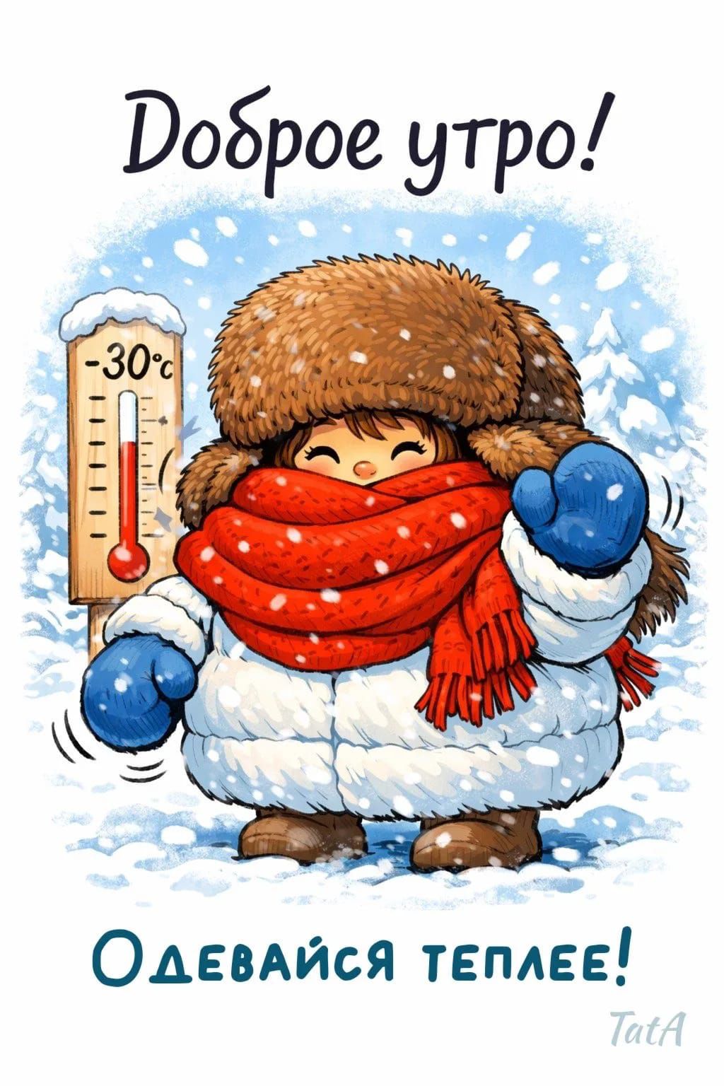 Доброе утро! Одевайся теплее!