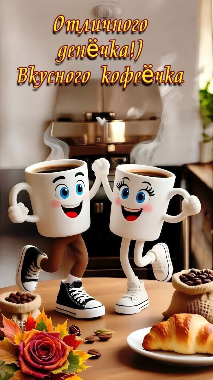 Отличного денёчка! Вкусного кофейка