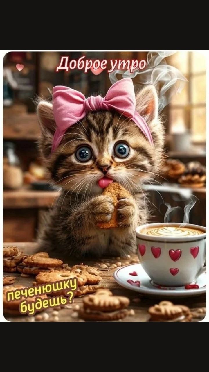 Доброе утро
печенюшку будешь?