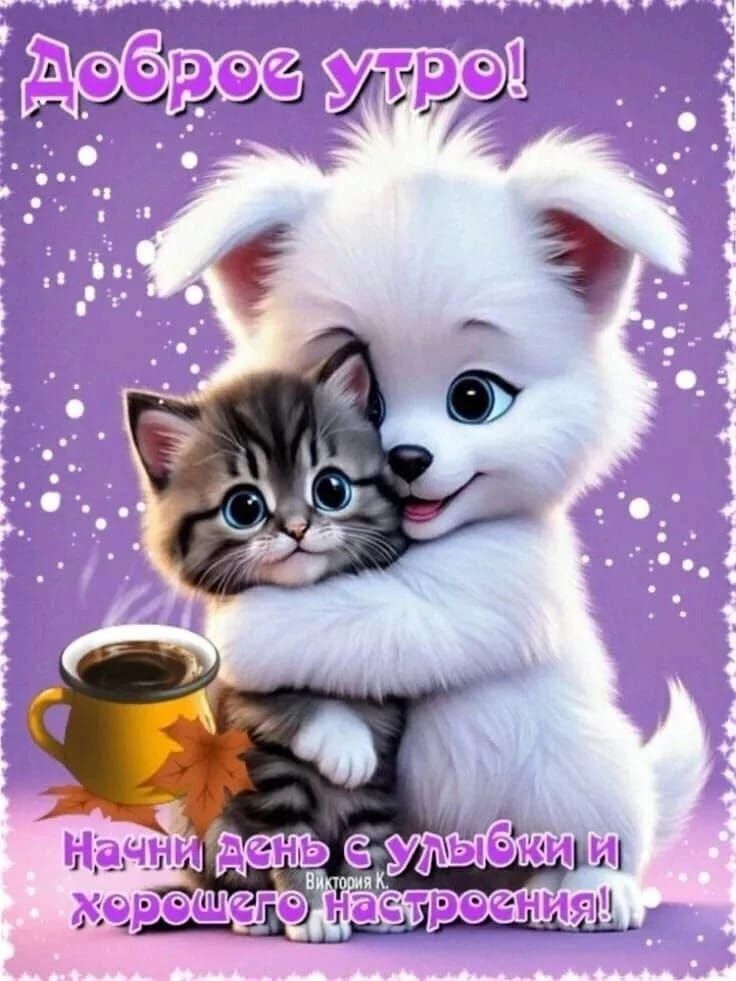 Доброе утро! Начни день с улыбки и хорошего настроения!