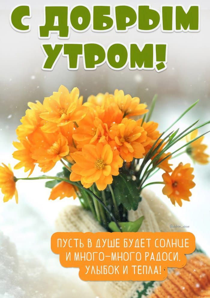 С ДОБРЫМ УТРОМ! ПУСТЬ В ДУШЕ БУДЕТ СОЛНЦЕ И МНОГО-МНОГО РАДОСТИ, УЛЫБОК И ТЕПЛА!