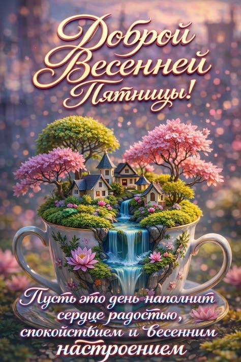 Доброй Весенней Пятницы! Пусть это день наполнит сердце радостью, спокойствием и весенним настроением
