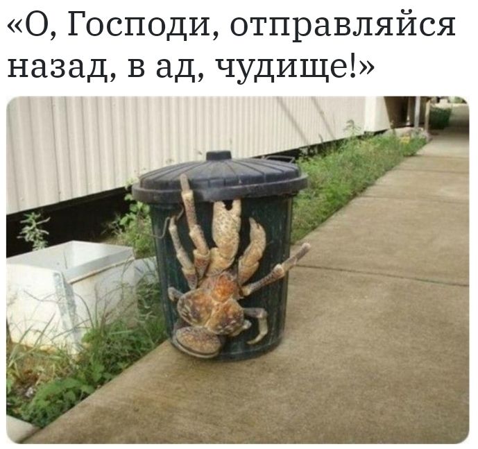 О Господи отправляйся назад в ад чудище