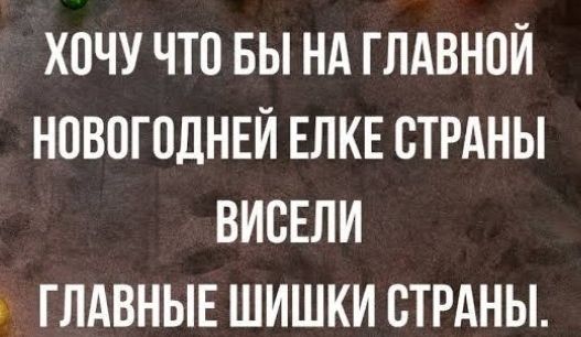 ХОЧУ ЧТО БЫ НА ГЛАВНОЙ НОВОГОДНЕЙ ЕЛКЕ ОТРАНЫ ВИОЕЛИ ГЛАВНЫЕ ШИШКИ ОТРАНЫ