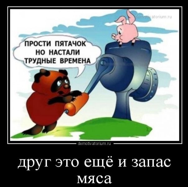 ПРОСТИ ПЯТАЧОК НО НАСТАЛИ друг это ещё и запас мяса