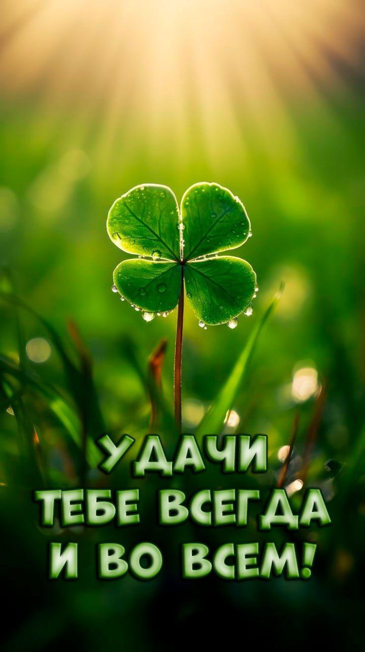 УДАЧИ ТЕБЕ ВСЕГДА И ВО ВСЕМ!