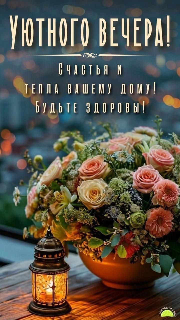 УЮТНОГО ВЕЧЕРА! Счастья и тепла вашему дому! Будьте здоровы!