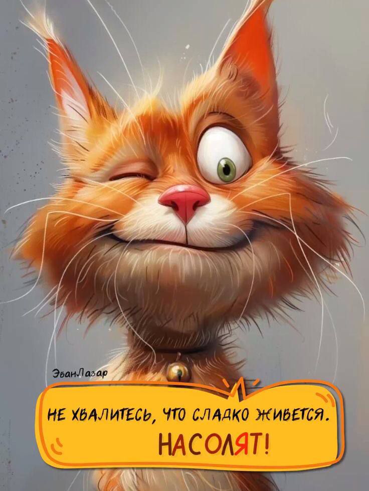 НЕ ХВАЛИТЕСЬ, ЧТО СЛАДКО ЖИВЕТСЯ. НАСОЛЯТ!